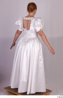  Photo Woman in historical Wedding dress 2 20th century a poses historical clothing wedding dress whole body 0006.jpg